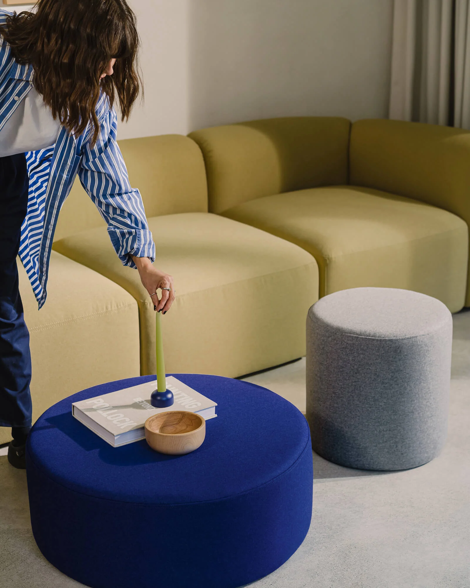 Folk Pouf - tall - Image 4